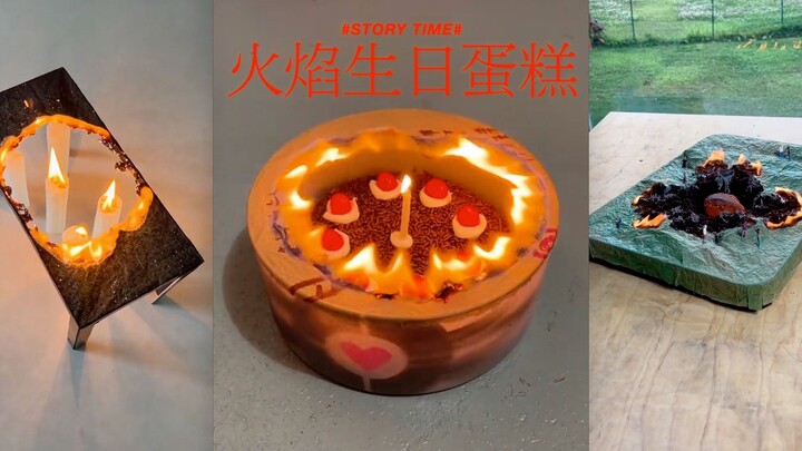 【Flame Birthday Cake】So special! I love it so much!