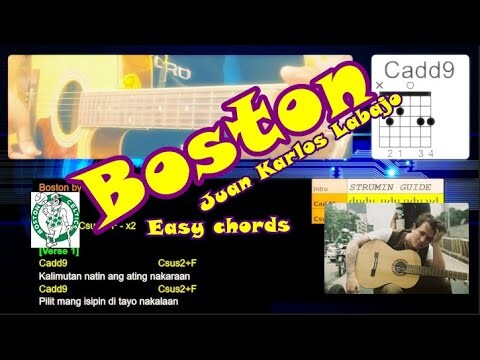 Boston  by Juan Karlos Labajo | Guitar Tutorial |  Chords Strumming