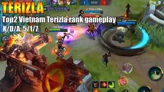 Top2 Vietnam Terizla rank gameplay | Road to top1 global Squad Season 15