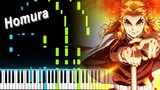 Demon Slayer: Kimetsu no Yaiba The Movie: Mugen Train Theme Song - "Homura" - LiSA (Piano Synthesia)