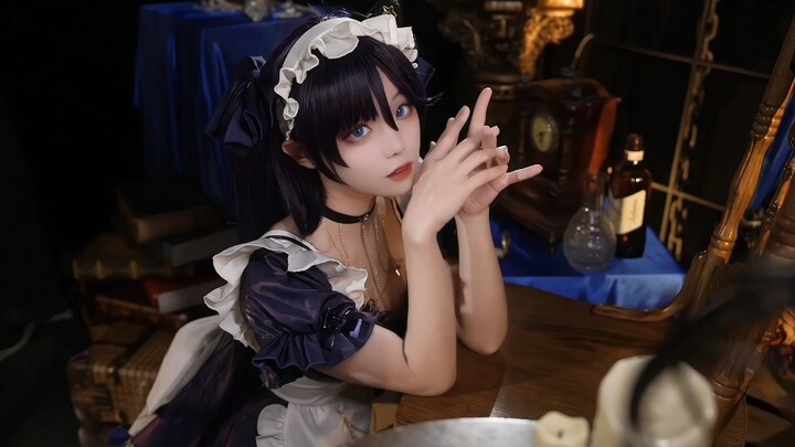 [Mona Maid Cosplay] This is... a Valentine's Day gift for you~