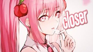 Nightcore - Closer (Lyrics)