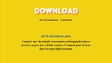 Derek Johanson – CopyHour – Free Download Courses