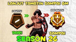 TAMATIN MAIN FREE FIRE DARI BRONZE SAMPAI GRANDMASTER 100 PERTANDINGAN CS_RANKED