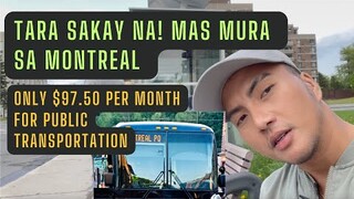 MONTREAL PUBLIC TRANSPORTATION | PINOY CANADA | BUHAY CANADA
