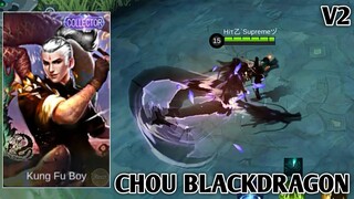 CHOU SKIN SCRIPT BLACK DRAGON V2 | FULL EFFECTS + NO PASSWORD - MOBILE LEGENDS