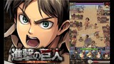 The Attack on Titan TACTICS GamePlay Android,iOS / Simulation Game Mobile
