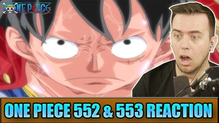 THE BEST STRAW HAT ENTRANCE? - One Piece Episode 552 and 553 - Rich Reaction
