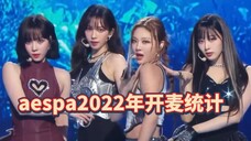 年末总结|2022年aespa开麦统计