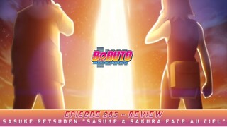 🔥 SASUKE RETSUDEN " SASUKE & SAKURA FACE AU CIEL " 🔥🍀 BORUTO : EPISODE 285 - REVIEW 🍀