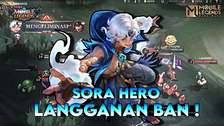 SORA JADI TOP LANGGANAN BAN DI SEASON BARU ?! || HIGHLIGHT SORA - MLBB