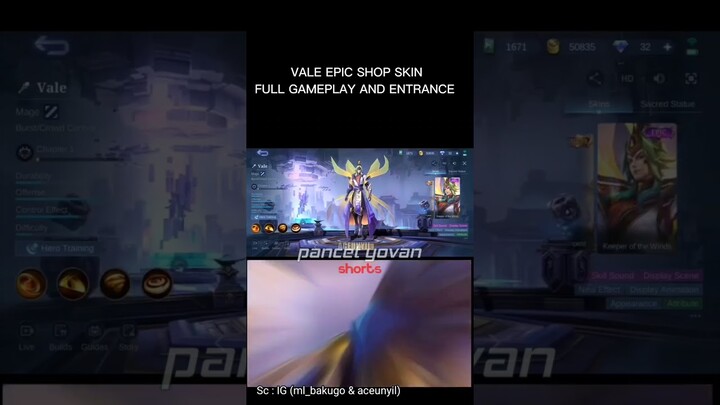 Upcoming skin Epic Vale Keeper of the Winds