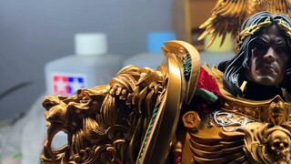 Permainan model Warhammer 40k yang dimodifikasi McFarlane Space Marine yang dimodifikasi Lord of Man
