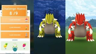 Hoenn challenge  reward if your lucky shiny Groudon with Fire punch!