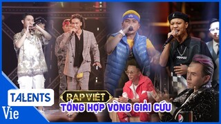 Tổng hợp VÒNG GIẢI CỨU RAP VIỆT, nhiều thí sinh lội ngược dòng chỉ với 8 bar chất phát ngất