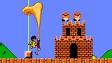 What happens when you open the first level of Super Mario with One Piece?
