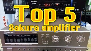 TOP 5 SAKURA AMPLIFIER / SAKURA 733 / SAKURA 735 / SAKURA 739 / SAKURA 737 / SAKURA AV 9000