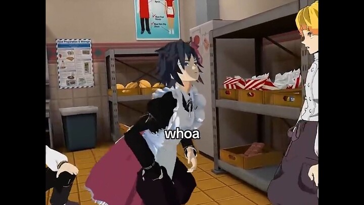 Phía sau bếp của Bếp Quỷ Diệt