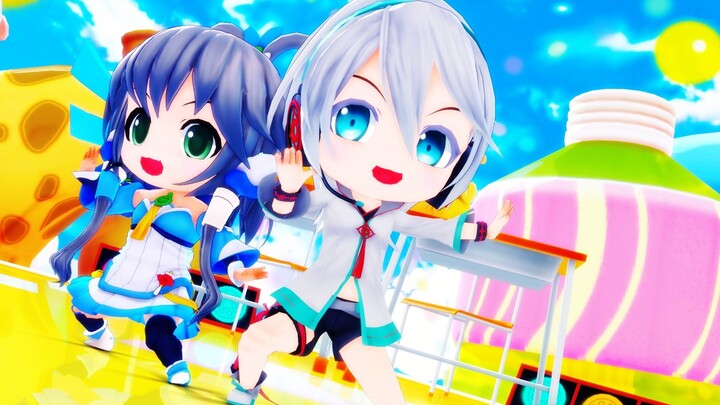 【High cute】Oh oh oh oh oh oh oh!!! ~【Yan and Luo Tianyi】【VC happy daily】【MMD】