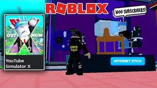 YOUTUBE SIMULATOR X | ROBLOX | 1000 SUBSCRIBERS NA AGAD!