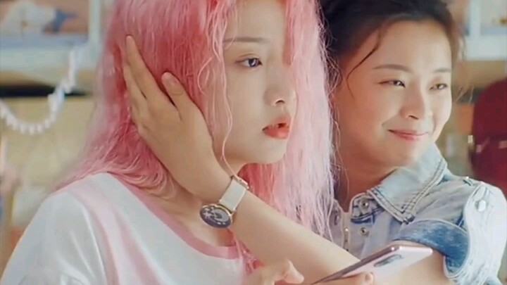 I originally wanted to dye my hair a grayish pink, but ended up with a super-bright Barbie pink.