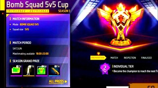 free fire // free fire new event // bomb squad 5v5 cup #freefire #new #event #bombsquad #5vs5 #cup