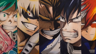 BOKU NO HERO ACADEMIA - Deku, Bakugou, AllMight, Iida, Todoroki - Anime Drawing