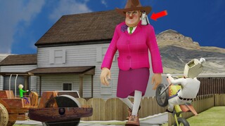 Scary Teacher 3D team up with Granny funny rescues  | Crossover animation