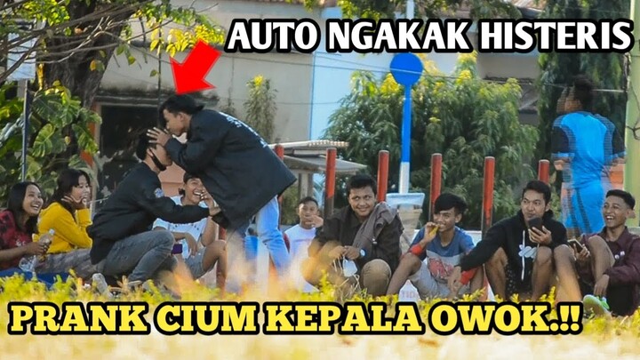 PRANK KI*S TANGAN / KEPALA OWOK❗HAHA AUTO NGAKAK HISTERIS