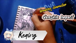 drawing character genshin ✌✌ Kering