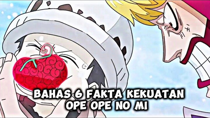 BAHAS 6 FAKTA KEKUATAN OPE OPE NO MI❗