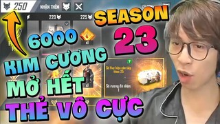 6000 KIM CƯƠNG Mua thẻ Vô Cực mở toàn bộ Season 23: Đặc Vụ Thú Cưng | Garena | ViruSs Free Fire