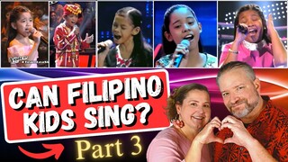 First Time Reaction to PHILIPPINE KIDS NAILING ENGLISH SONGS - Part 3