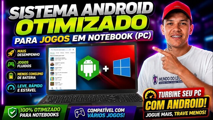 🔥MELHOR ANDROID para PC ANTIGO SUPER RÁPIDO! (Passo a Passo COMPLETO para INSTALAR)