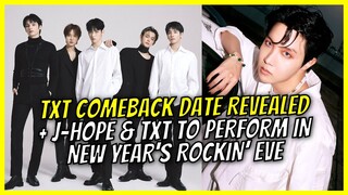 TXT Announces Comeback Date 2023 + TXT and J-Hope To Perform on New Year’s Rockin Eve