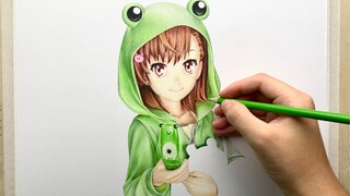 Draw a happy figure of a fat boy - Miss Misaka Mikoto