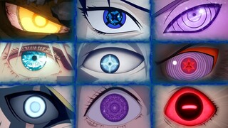 los 13 PODERES OCULARES más PODEROSOS de NARUTO (y Boruto)