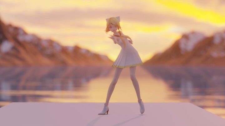 [VOCALOID] Jantung tungku meleleh di pegunungan bersalju dan laut [Kagamine Rin] [MMD]