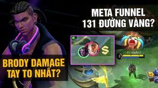 MLBB | BRODY XẠ THỦ DAMAGE TAY TO NHẤT GAME? và LỐI CHƠI FUNNEL 131 ĐƯỜNG... VÀNG? | Tốp Mỡ