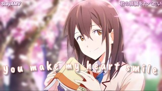 【AMV】Kau membuat hatiku tersenyum | Kimi no Suizou wo Tabetai (cute romance amv)