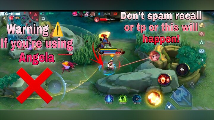 IT'S DANGEROUS FOR ANGELA TO SPAM RECALL OR TP HERE'S WHY