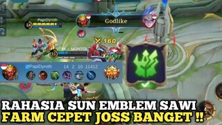 Rahasia !!! Sun pake emblem sawi ijo farm jadi cepet kaya sekali boz