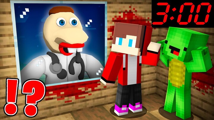 Why Scary DR. REFLEX ATTACK HOUSE JJ and Mikey At Night in Minecraft? - Maizen