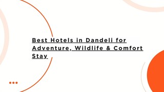 Best Hotels in Dandeli for Adventure, Wildlife & Comfort Stay