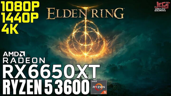 Elden Ring | Ryzen 5 3600 + RX 6650 XT | 1080p, 1440p, 4K benchmarks!