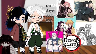 ♡Demon slayer react to some "ship" part 1||sanegiyuu//obamitsu and more||♡