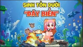 GẤU MORA THỬ THÁCH 24H CẮM TRẠI DƯỚI ĐÁY BIỂN THẾ GIỚI MINECRAFT