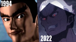 Kazuya throws Heihachi off a cliff OLD vs NEW: 1994 - 2022 COMPARISON