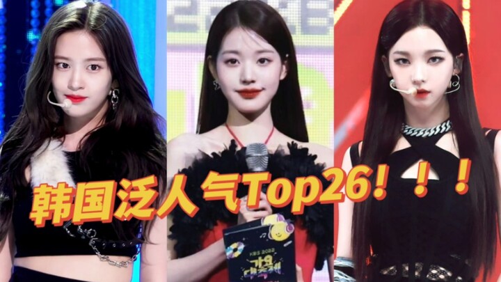 26 Besar Idol Wanita Generasi Kelima di Korea Berdasarkan Volume Pencarian Google 2022 || Wonyoung K