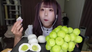 【فتاة يابانية جميلة】 صوت مضغ ماسكوت دايفوك وفاكهة الماسكوت اللامعة